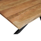 Rechthoukige eettafel acaciahout
