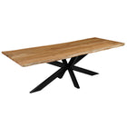 Rechthoukige eettafel acaciahout