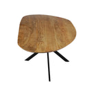 Organische eettafel van mangohout