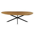 Organische eettafel van mangohout