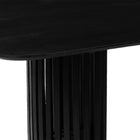 Zwarte eettafel van mangohout