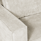 Beige hoekbank rechts 4 zits