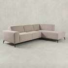 Beige hoekbank 4 zits