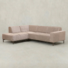 Beige hoekbank 4 zits
