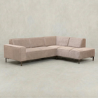 Beige hoekbank 4 zits