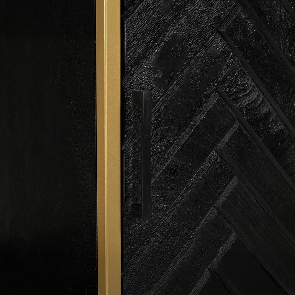 Mangohouten Vakkenkast Fingula 90 cm