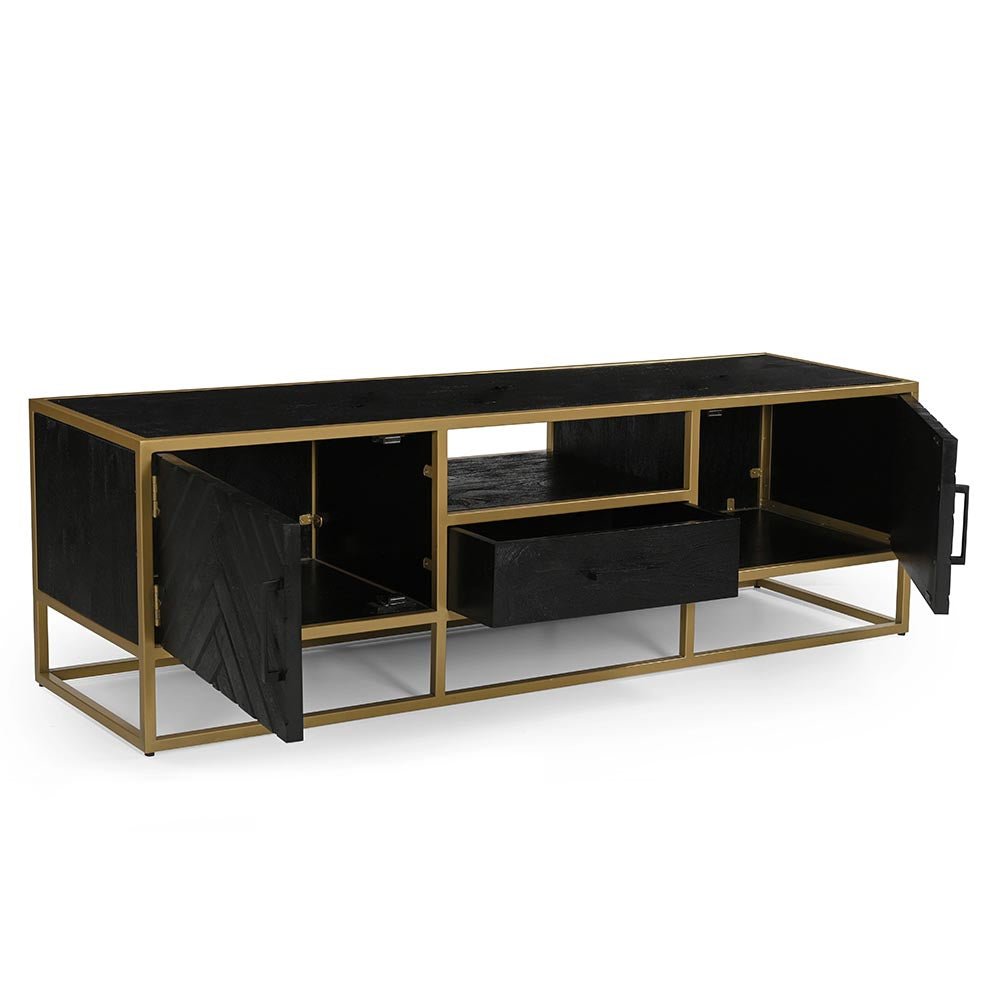 Mangohouten TV Meubel Fingula 165 cm