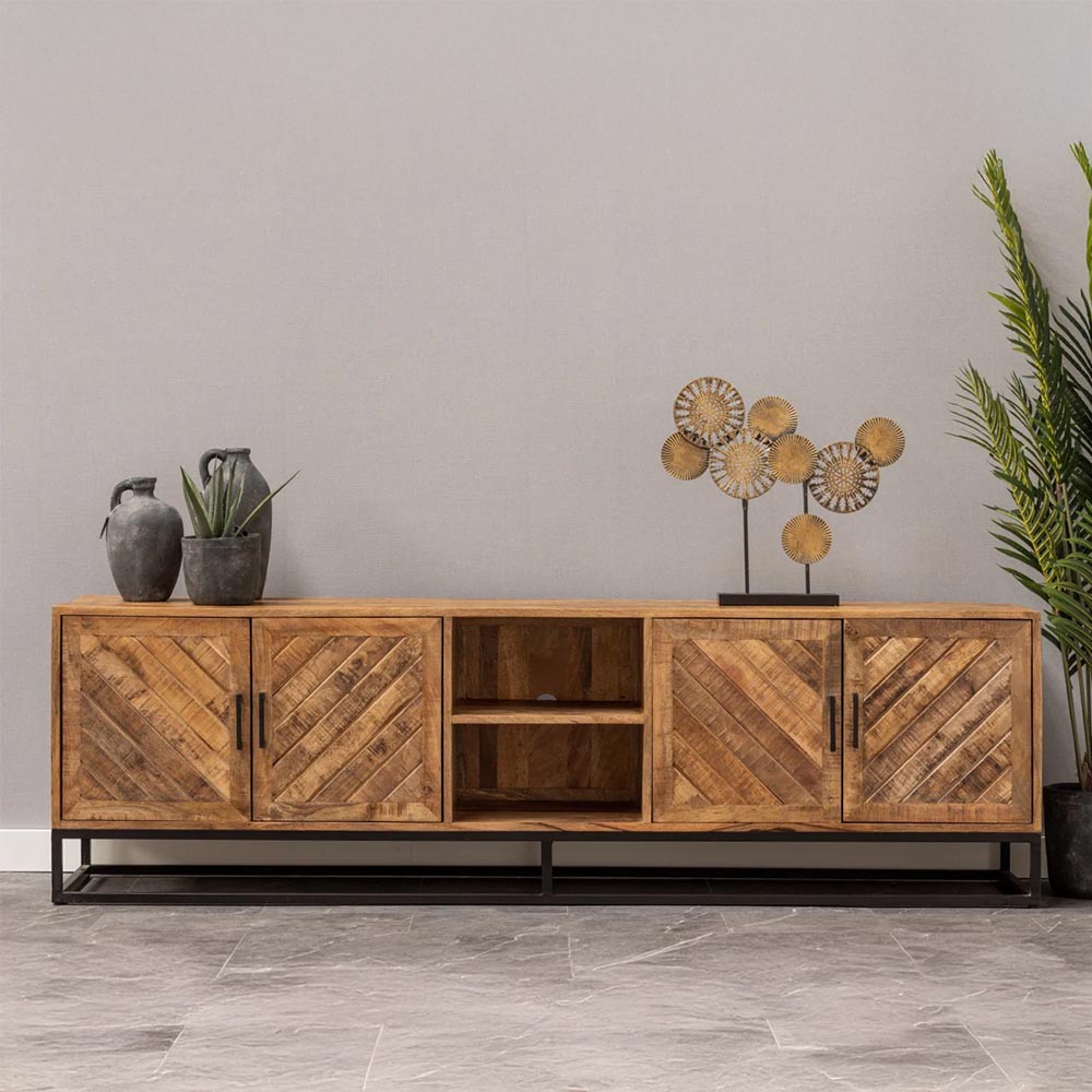 Mangohouten TV Meubel Sabia 200 cm