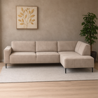 Hoekbank rechts beige