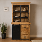 Buffetkast van mangohout met openslaande deurtjes 120 cm breed