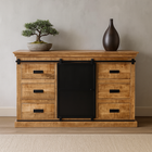 Mangohouten dressoir 140 cm breed