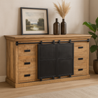Robuust dressoir van mangohout 240 cm breed