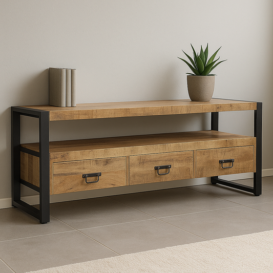 tv meubel van mangohout 150 cm