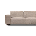 Beige hoekbank rechts 4 zits