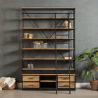 Mangohouten Boekenkast 160x245 cm