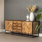 Mangohouten Dressoir 210 cm