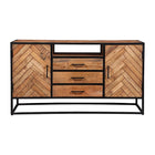 dressoir van mangohout met visgraat 145 breed