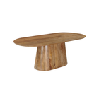 Capsule eettafel mangohout