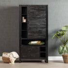 Mangohouten Kast 100 cm Zwart