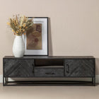 Mangohouten TV meubel 210cm
