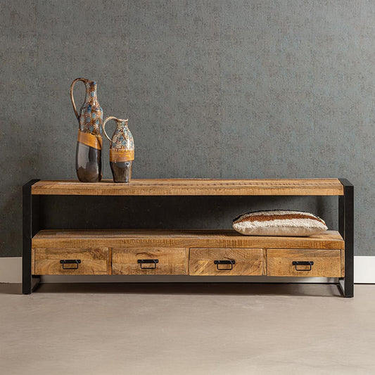 tv meubel van mangohout 180 cm