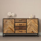 Mangohouten Dressoir 165 cm