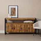 Mangohouten Dressoir 180 cm 4 deuren