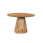 Ronde eettafel mangohout