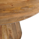 Ronde eettafel mangohout