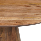 Ronde eettafel mangohout
