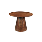 Ronde eettafel mangohout bruin