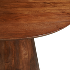 Ronde eettafel mangohout bruin