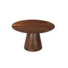 Ronde eettafel mangohout bruin