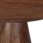 Ronde eettafel mangohout bruin