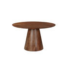 Ronde eettafel mangohout bruin