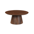 Ronde salontafel mangohout bruin