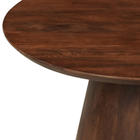 Ronde salontafel mangohout bruin