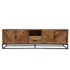 Mangohouten TV Meubel Sabia 200 cm met 1 lade