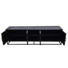 Mangohouten TV Meubel Sabia 200 cm Zwart