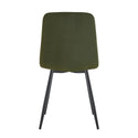 Eetkamerstoel Arendal Groen met zwart onderstel