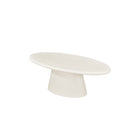 Ovale salontafel van microcement