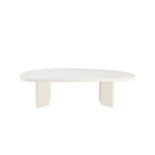 Witte salontafel van microcement