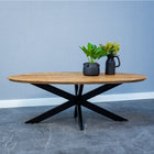 Ovale salontafel van mangohout