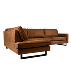 Hoekbank Twenty Five 4-zits Links Cognac