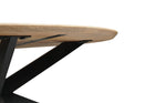 ovale salontafel van mangohout