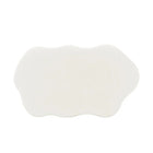 Organische witte salontafel van microcement
