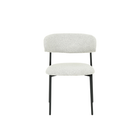 eetkamerstoel wit boucle met open rug