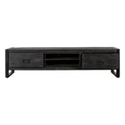 Mangohouten TV Meubel Kelvin 180 cm Zwart
