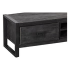Mangohouten TV Meubel Kelvin 180 cm Zwart