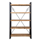 Mangohouten Boekenkast Donovan 120 cm